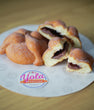 Pan de muerto filled with nutella (2 pieces)