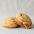 Two guava conchas pan dulce