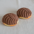 Two chocolate conchas pan dulce